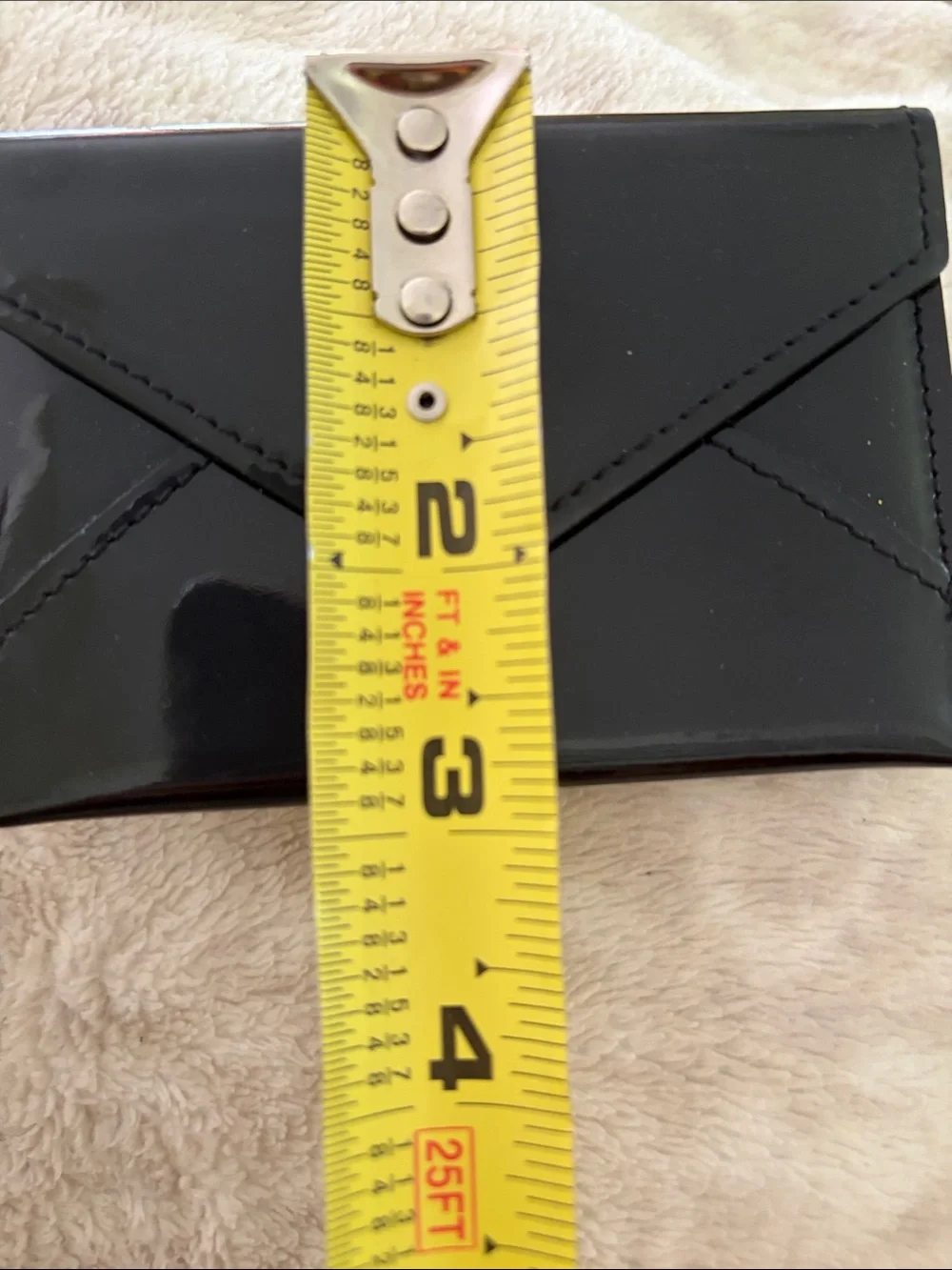 Tiffany & Co. Black Patent Leather Envelope Wallet